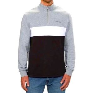Calvin Klein Men’s Mid-weight Quarter Zip Pullover Size Medium NWT